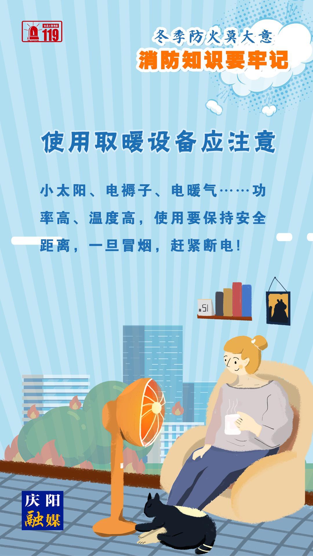 【微海報】冬季防火莫大意，使用取暖設(shè)備應(yīng)注意！