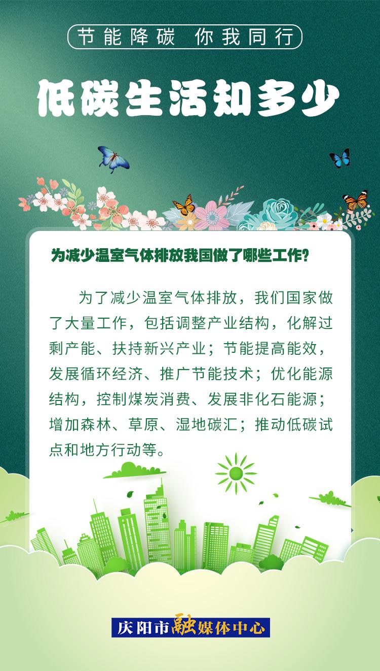 【節(jié)能降碳 你我同行】低碳生活知多少（17）：為減少溫室氣體排放，我國做了哪些工作？